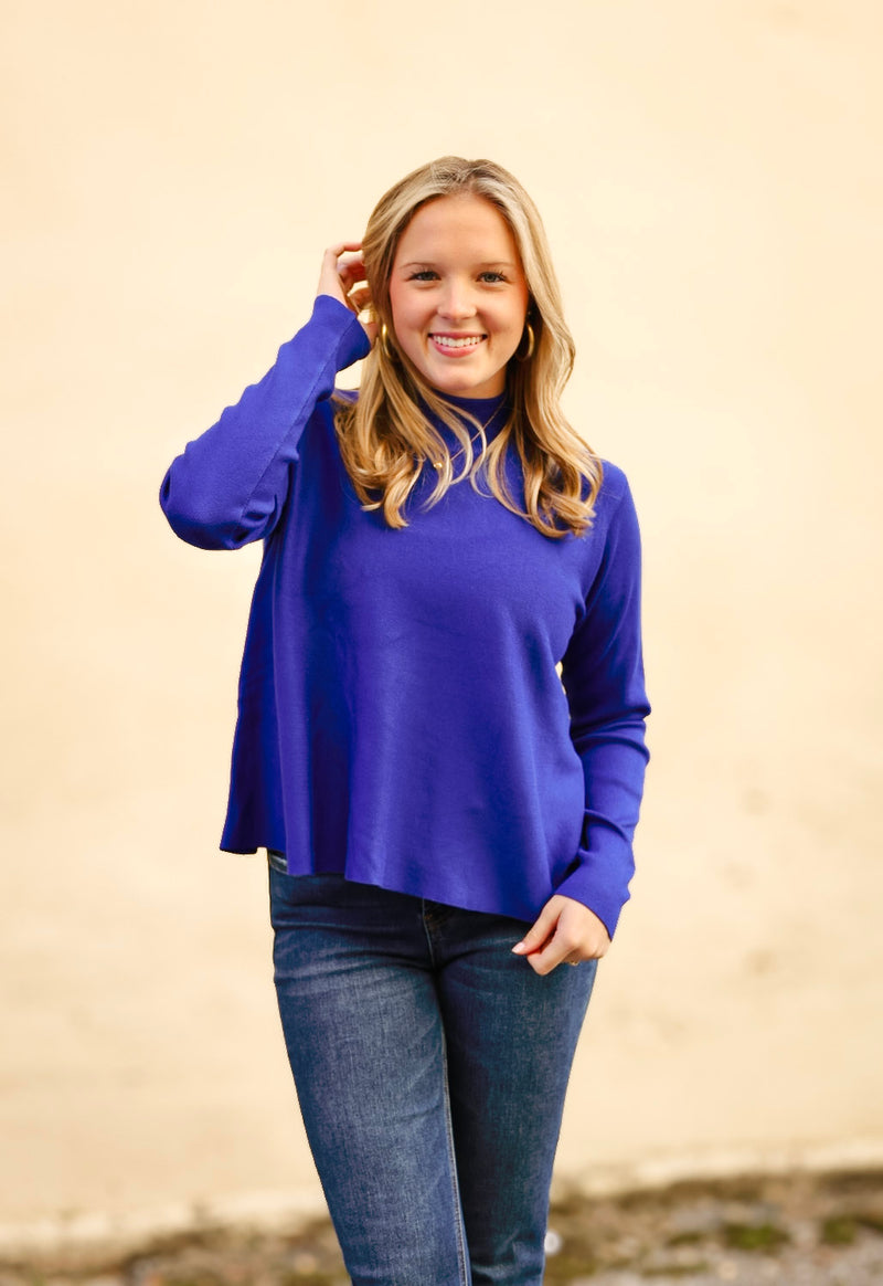 The Carolyn Top in Blue-FINAL SALE-