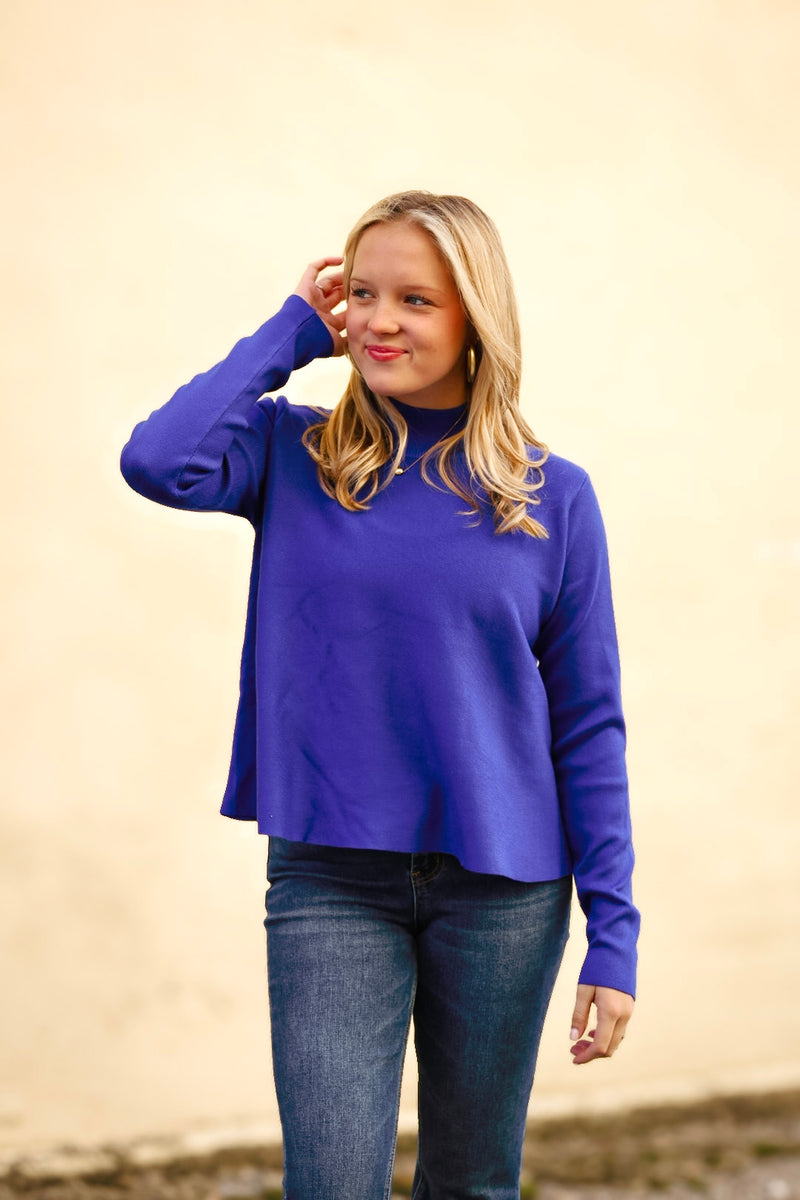 The Carolyn Top in Blue-FINAL SALE-