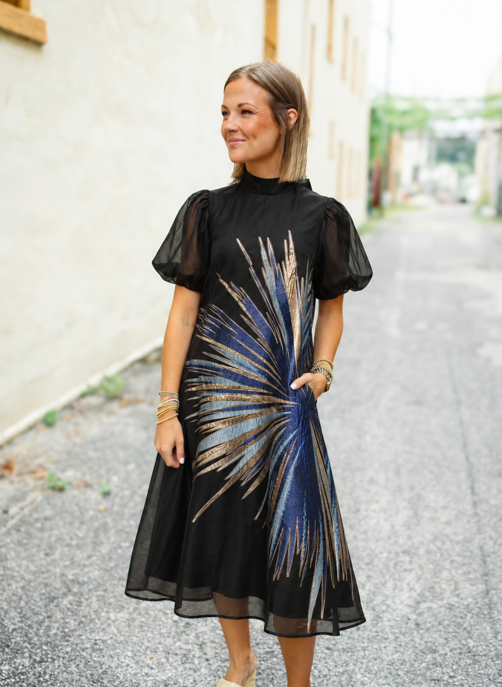 The Blue Burst Dress