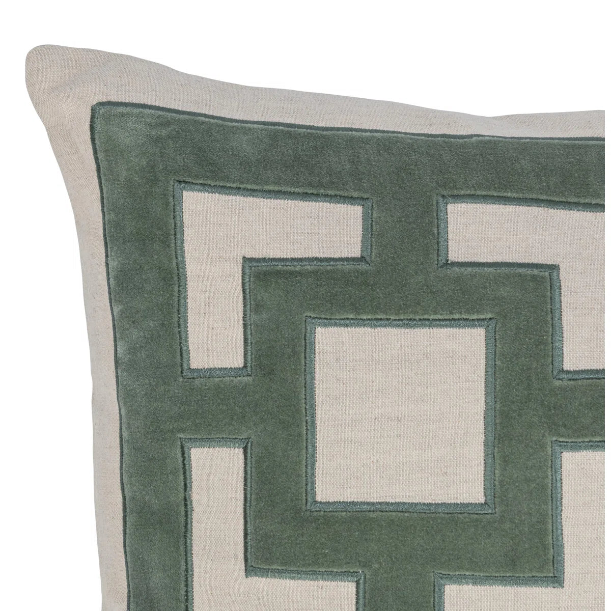 Villa By Classic Home Corbin Jade Green 22x22 Pillow