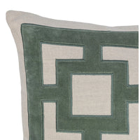 Villa By Classic Home Corbin Jade Green 22x22 Pillow