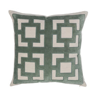 Villa By Classic Home Corbin Jade Green 22x22 Pillow
