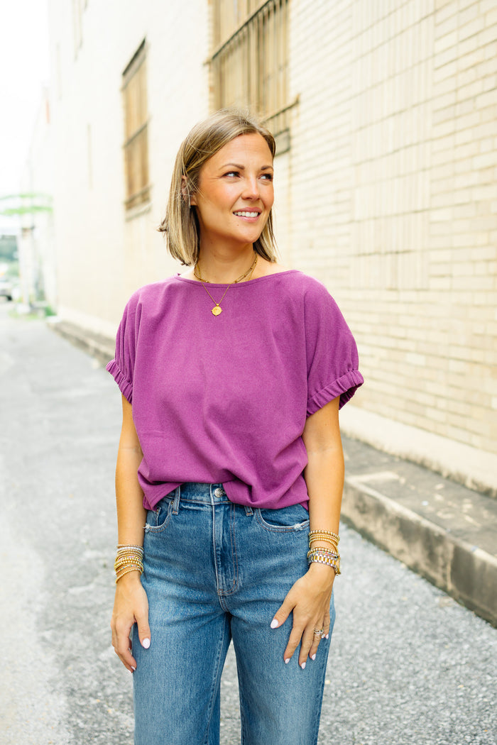 The Parker Top in Sugar Plum