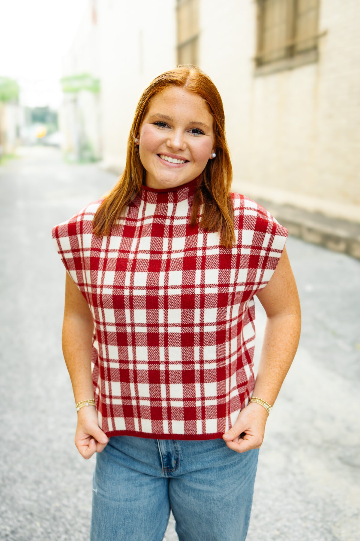 The Pippy Sweater Top in Rust