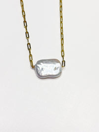 Hannah Baroque Pearl Chain Necklace