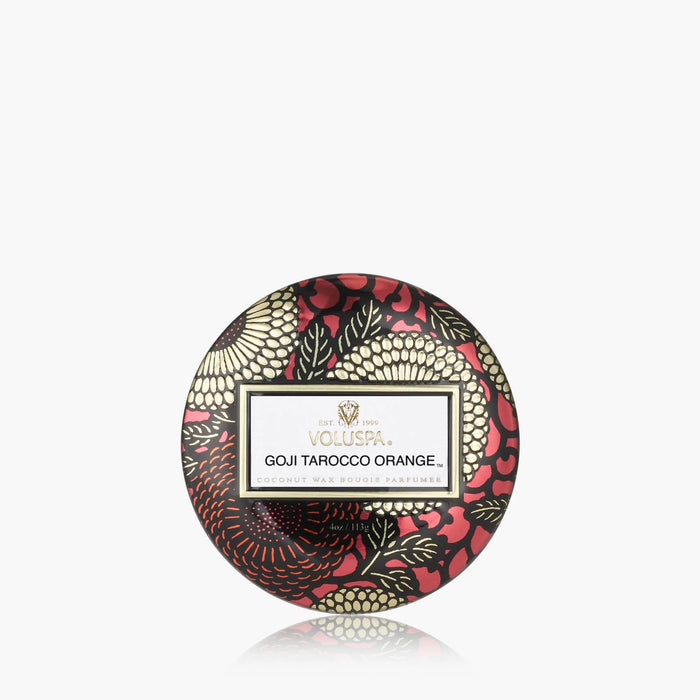 Voluspa: Goji Tarocco Orange Tin Candle