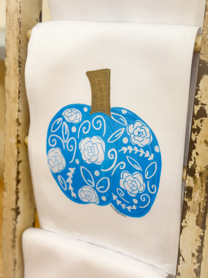 Chinoiserie Pumpkin Tea Towel