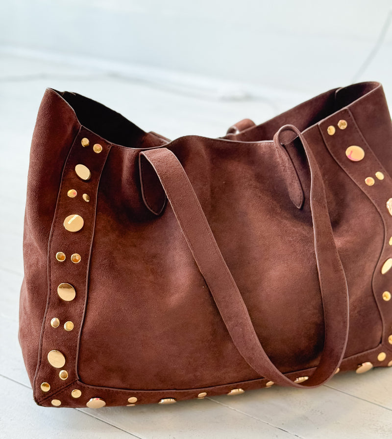 Jacie Large Suede Tote Bag