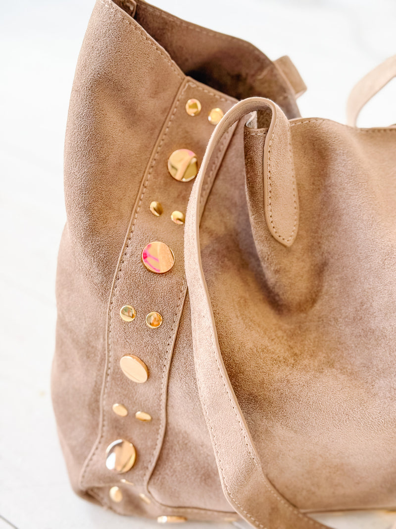 Jacie Large Suede Tote Bag