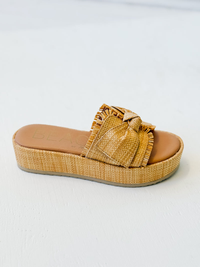 The Matisse Sunda Raffia Platform Sandal