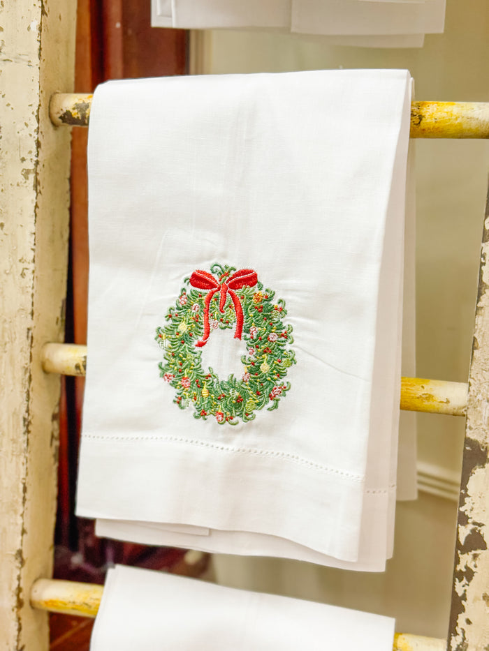 Winter Wonderland Guest Towel - Wreath