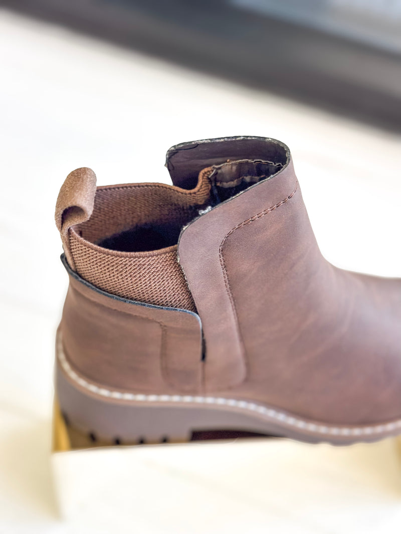 The Chelsea Bootie in Brown