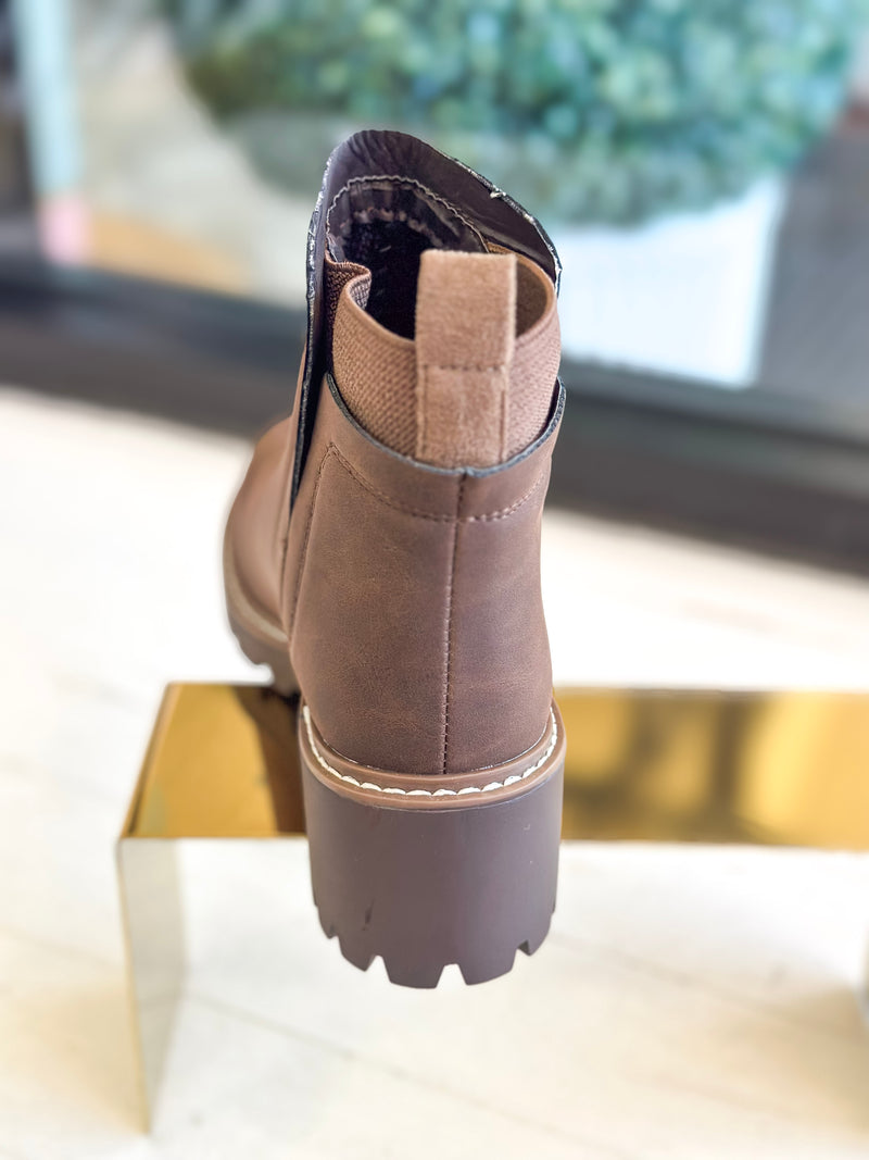 The Chelsea Bootie in Brown