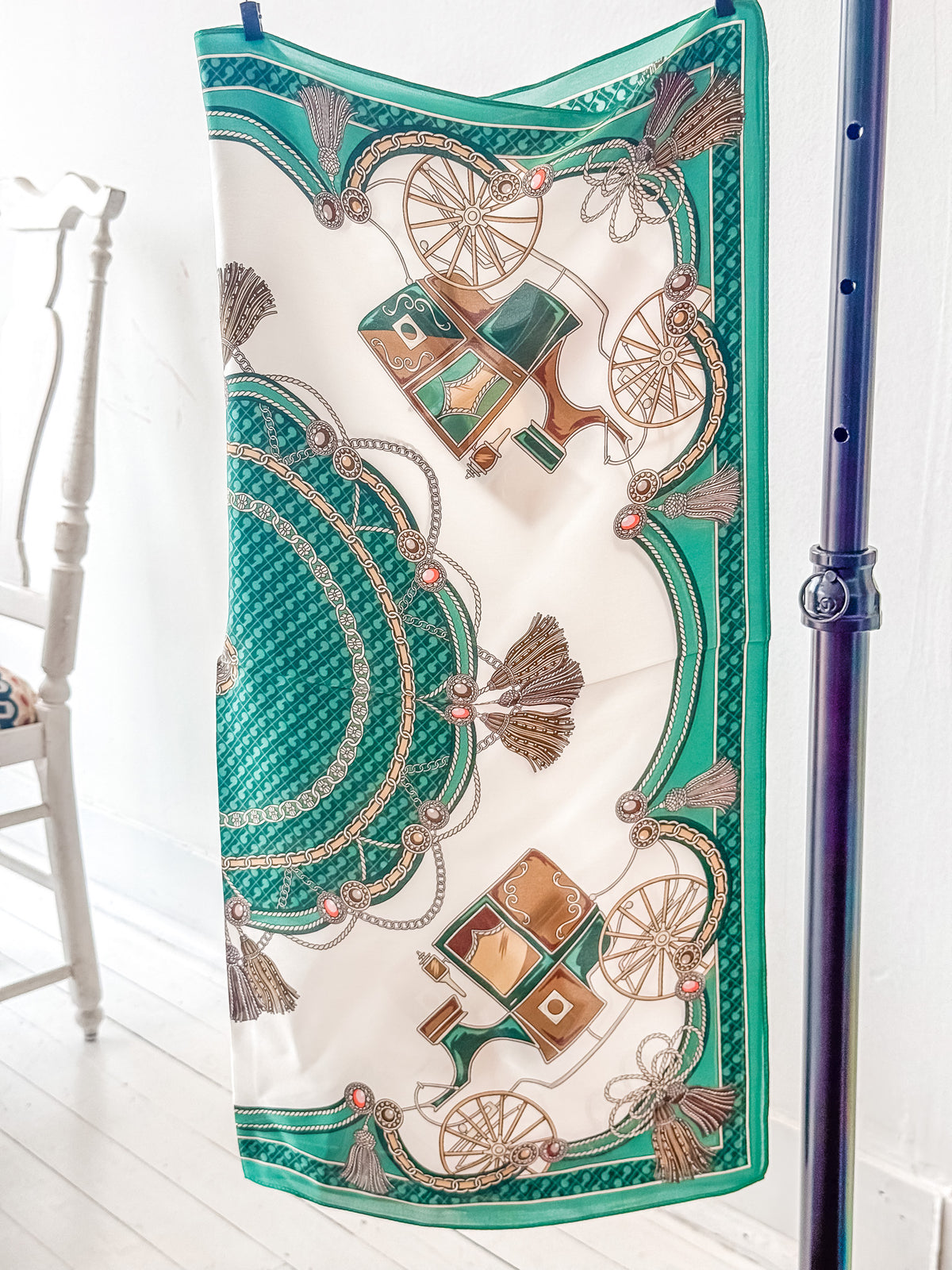 Carriage Silk Scarf 28x28