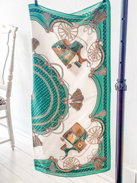 Carriage Silk Scarf 28x28