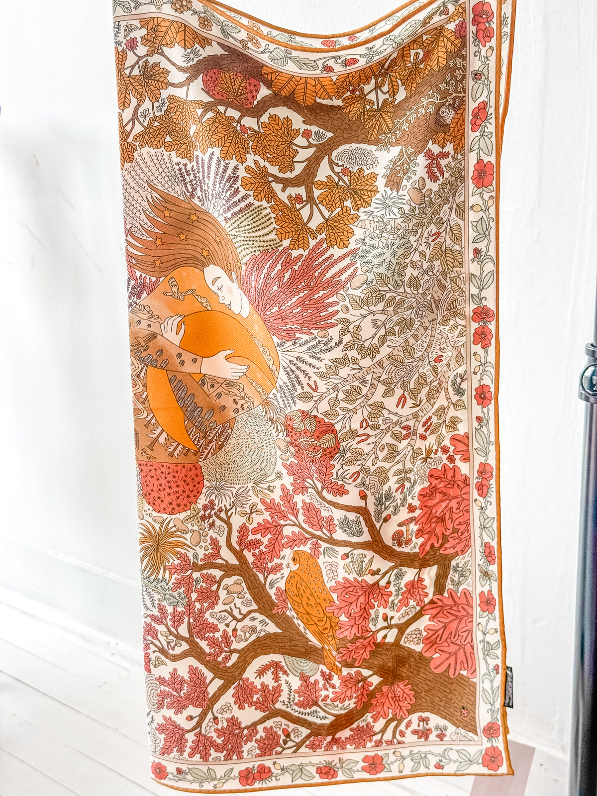 Orange Lady Wool/Silk Scarf