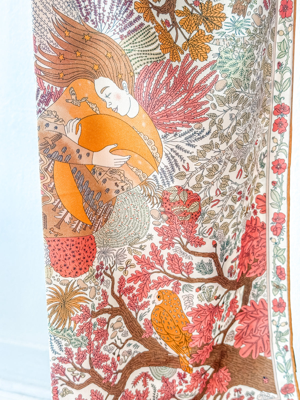 Orange Lady Wool/Silk Scarf