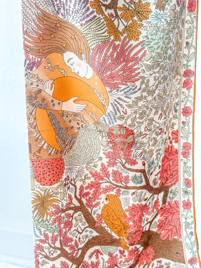 Orange Lady Wool/Silk Scarf