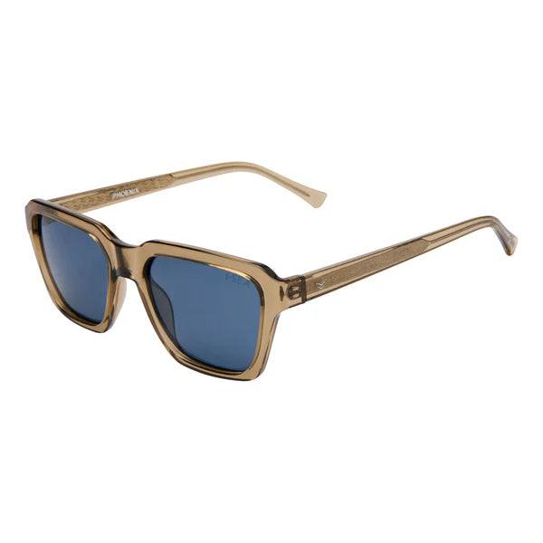 ISEA: Phoenix Polarized Sunglasses Taupe Navy