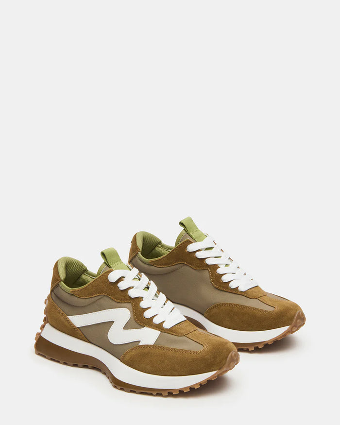 Steve Madden: Campo Sneaker in Olive Multi