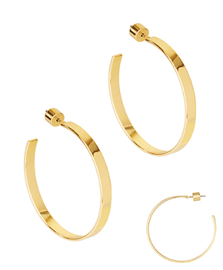 40mm Flat Metal Hoops