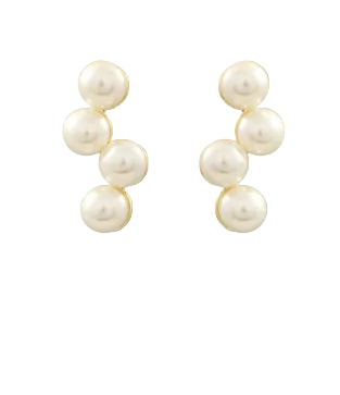 Four Pearl Earrings