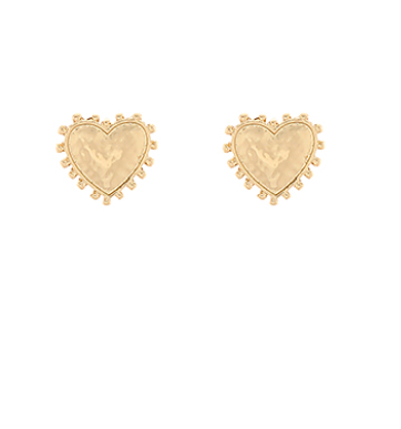 Dotted Heart Metal Studs