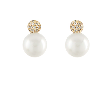 CZ Pearl Earrings