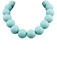 Color Wood Ball Necklace