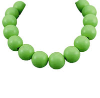 Color Wood Ball Necklace