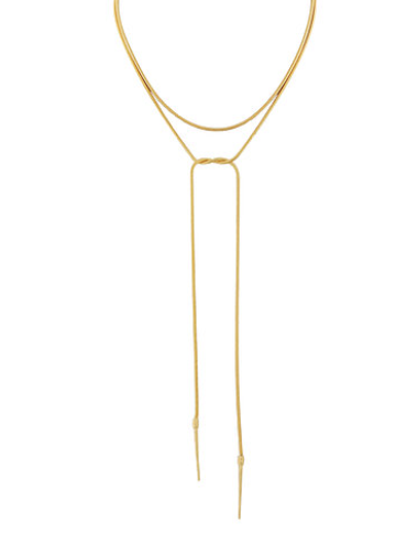 Bar Drop Lariat Chain Necklace