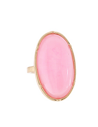 Color Resin Oval Stone Ring