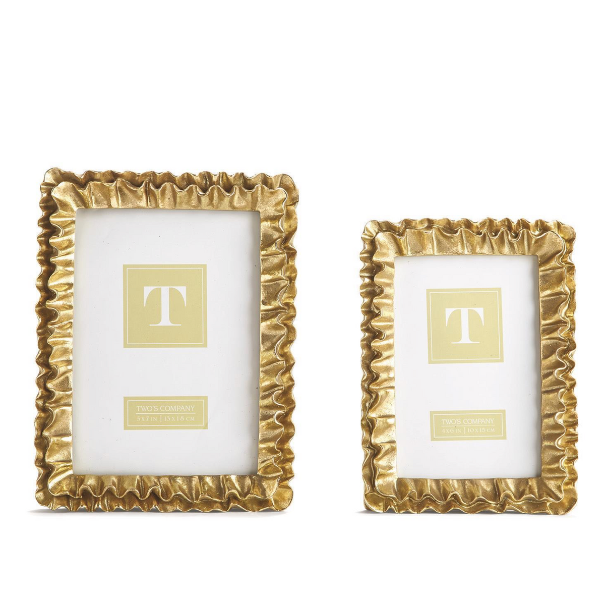 Gold Ruffles Photo Frame