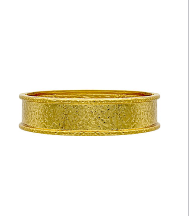 Hammered Metal Bangle Bracelet