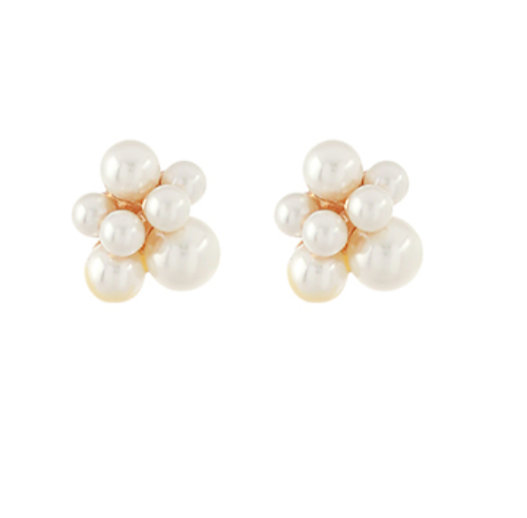 Pearl Cluster Earrings