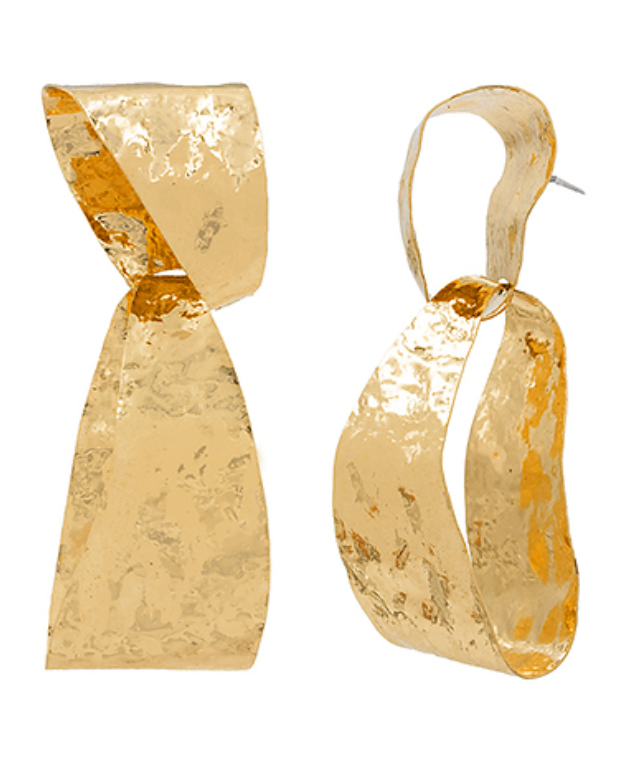 Hammered Metal Earrings