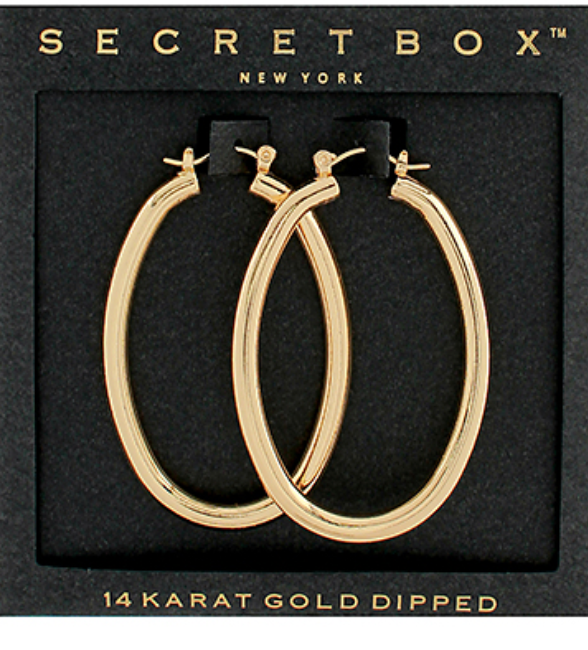 50mm Oval Metal Hoops