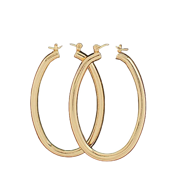50mm Oval Metal Hoops