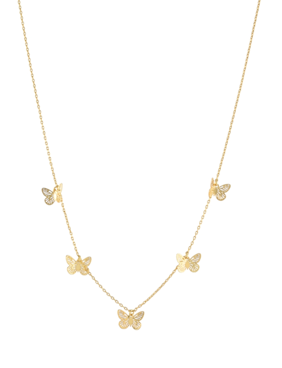 5 Butterfly Necklace