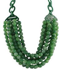 7 Layered Agate Ball Necklace