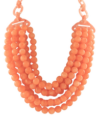 7 Layered Agate Ball Necklace