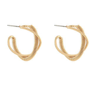 Twisted & Layered Open Hoops