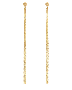 CCB Ball Fringe Long Earrings