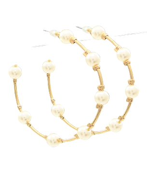 48mm Pearl Hoops