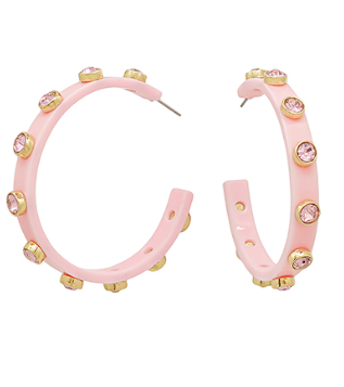 Crystal Station Acetate Hoops