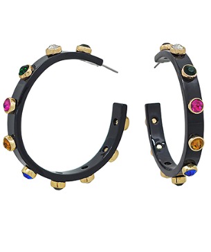 Crystal Station Acetate Hoops