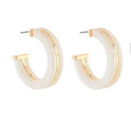 30mm Acrylic & Metal Hoops