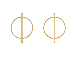 Circle & Bar Earrings