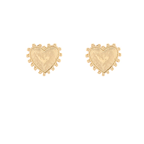 Dotted Heart Metal Studs