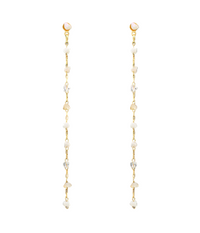 Bead Chain Drop Earrings